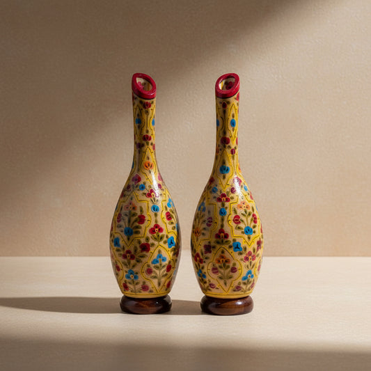 Kiran Floral Goose Neck Lamps, Set of 2