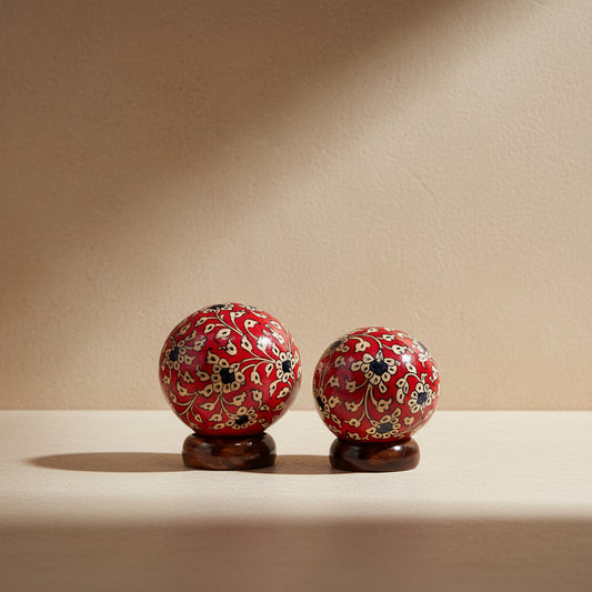 Sibil Hand-Painted Lamp, Set of 2