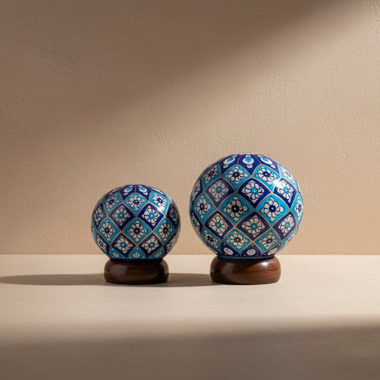 Maha Cerulean Blue Lamps, Set of 2