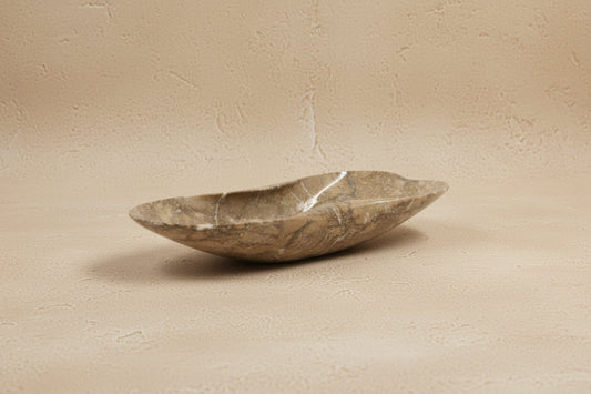 Hasan Asymmetrical Opaque Marble Bowl
