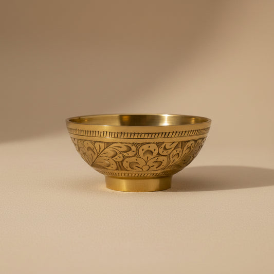 Safina Hand-Etched Brass Bowl