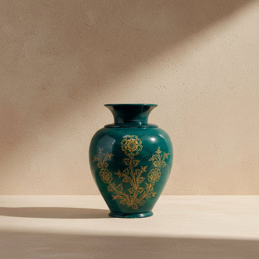 Seema Hand-Chiseled Floral Vase
