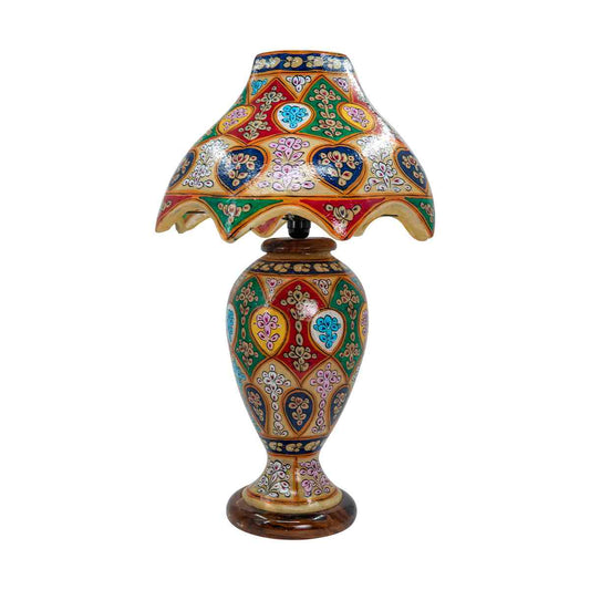 Lamp hand painted large.