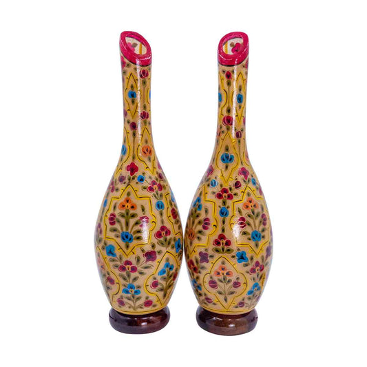 Lamp hand painted large pair.
