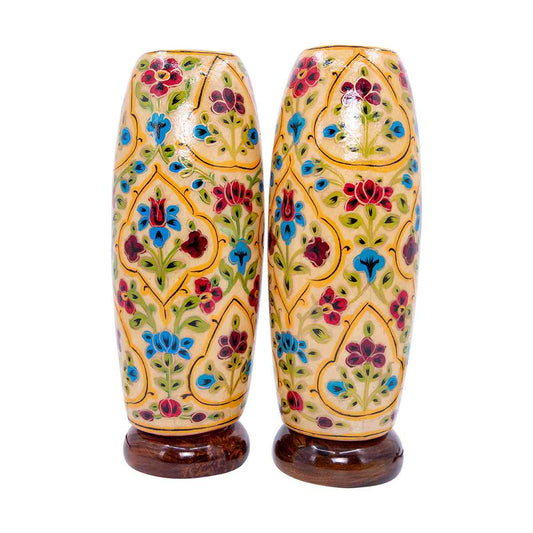 Lamp hand painted large pair.