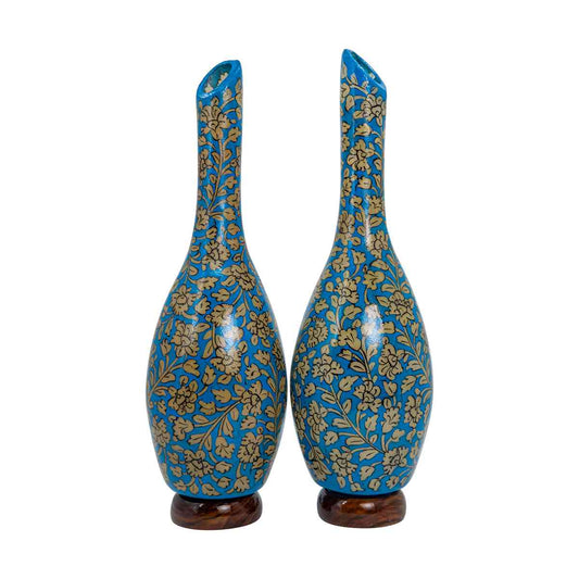 Lamp hand painted large pair.