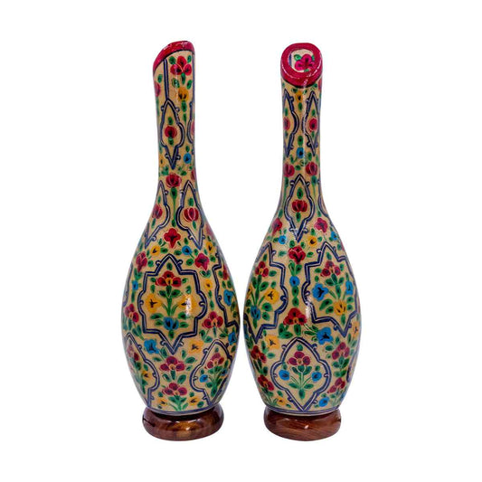 Lamp hand painted large pair.