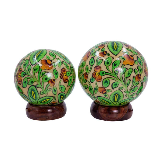 Lamp hand painted medium & small set.