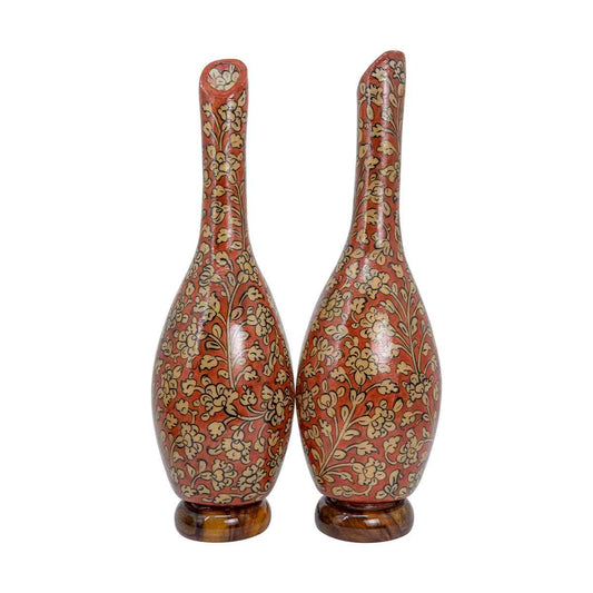 Lamp hand painted large pair.