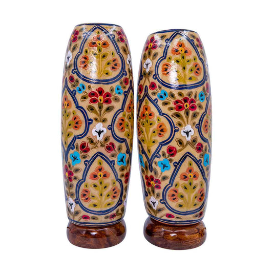 Lamp hand painted large pair.