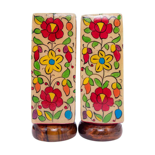 Lamp hand painted medium pair.
