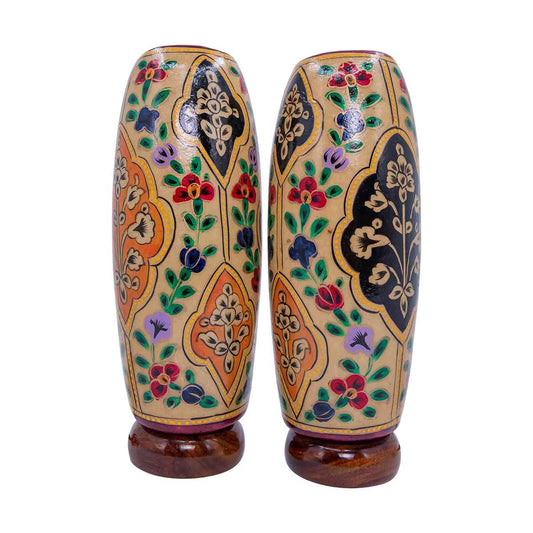 Lamp hand painted large pair.