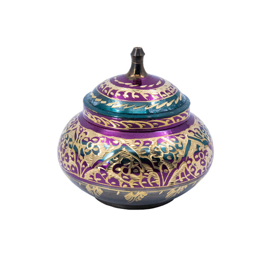 Thïn Etched Multi color Lidded Jar Set