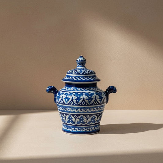 Afreen Geometric Ginger Jar