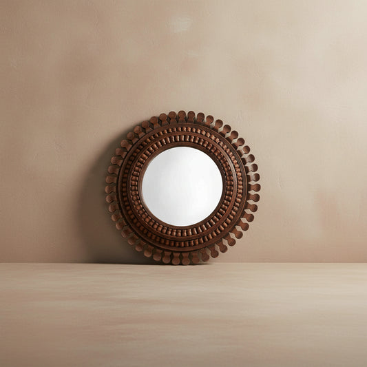Zurnain Sunburst Round Mirror