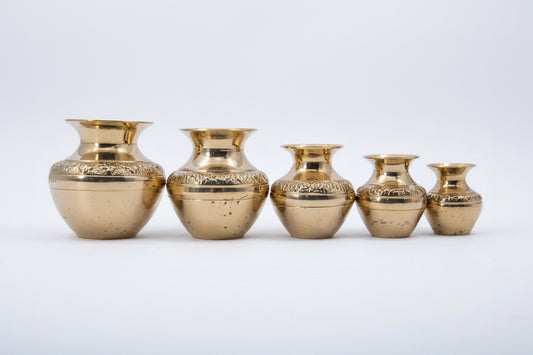 Paanch Brass Vessel Mini Set