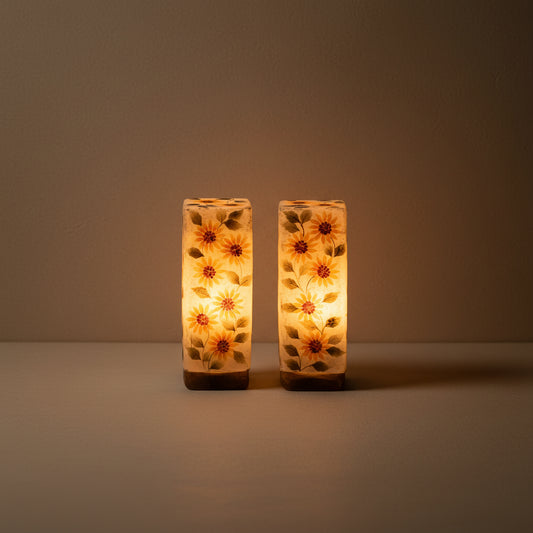 Maree Sunflowers Lamps, Set of 2