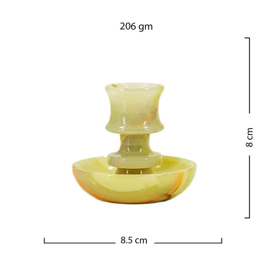 Roshan Onyx Taper Candle Holder