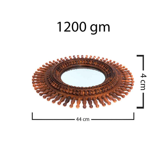 Mawiyah Spindle Round Mirror