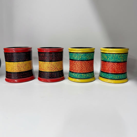 Handcrafted Abri Lacquer Pen Holder | Decorative Desk Organizer