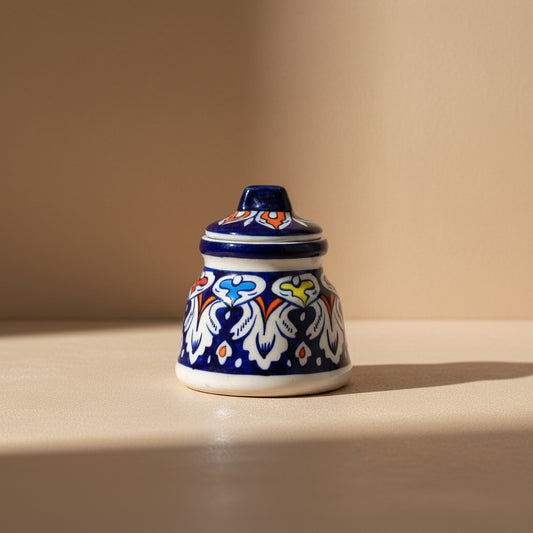 Malika Blue Ceramic Jar