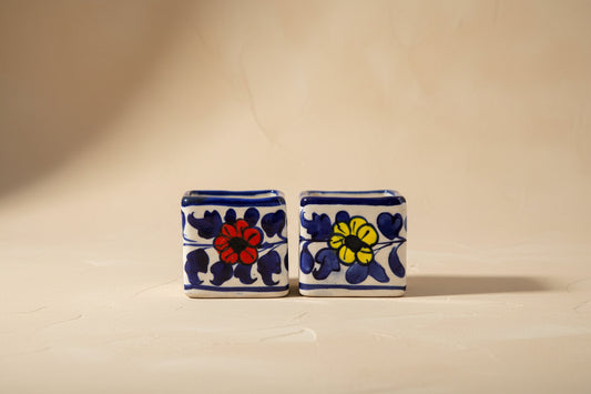 Chaman Square Condiment Bowls, Set of 2