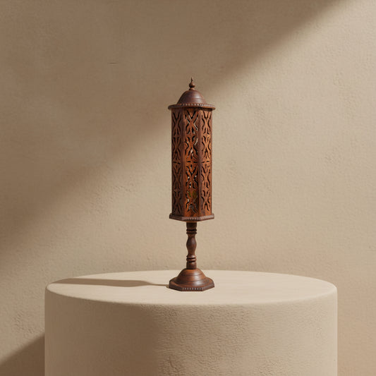 Misbah Tall Wooden Lantern