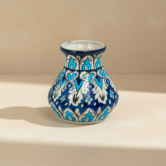 Aasmani Sky Blue Bud Vase
