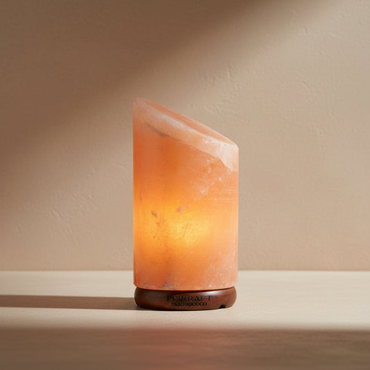 PinKraft Brand, Himalayan Pink Salt Lamp, Natural Crystal Hand Carved, For bedroom and Office.