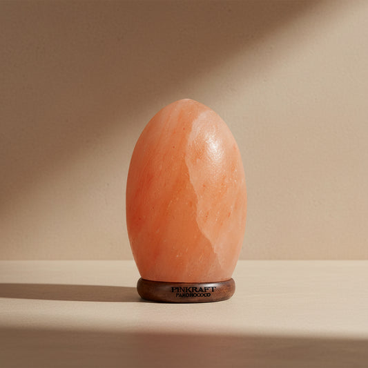 PinKraft Brand, Himalayan Pink Salt Lamp, Natural Crystal Hand Carved, For bedroom and Office.