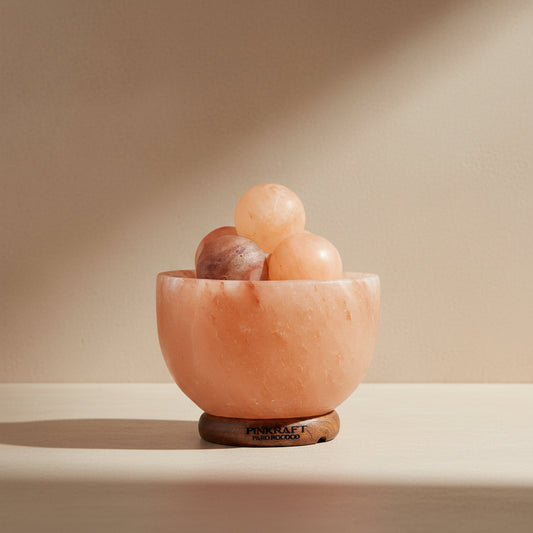 PinKraft Brand, Himalayan Pink Salt Lamp, Natural Crystal Hand Carved, For bedroom and Office.